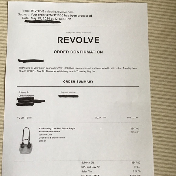 Johanna Ortiz Cream and Brown Woven Crossbody Bag - Picture 7 of 7